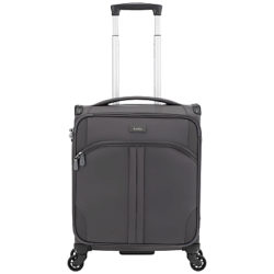 Antler Aire 4-Wheel 55cm C1 Cabin Suitcase, Charcoal Charcoal